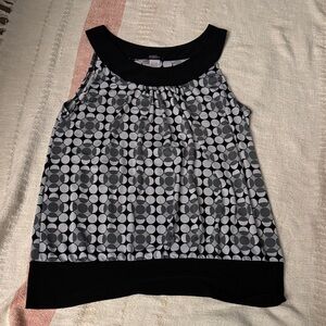 Maurices Black and White Polka Dot Top